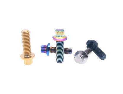 Titanium Bolt  5/16"-18 Bi-Hex/12point Flange Bolts,Professional wheel hub screws,by Tianswer