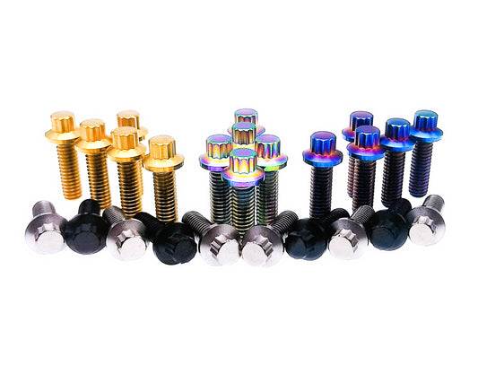 Titanium Bolt  5/16"-18 Bi-Hex/12point Flange Bolts,Professional wheel hub screws,by Tianswer