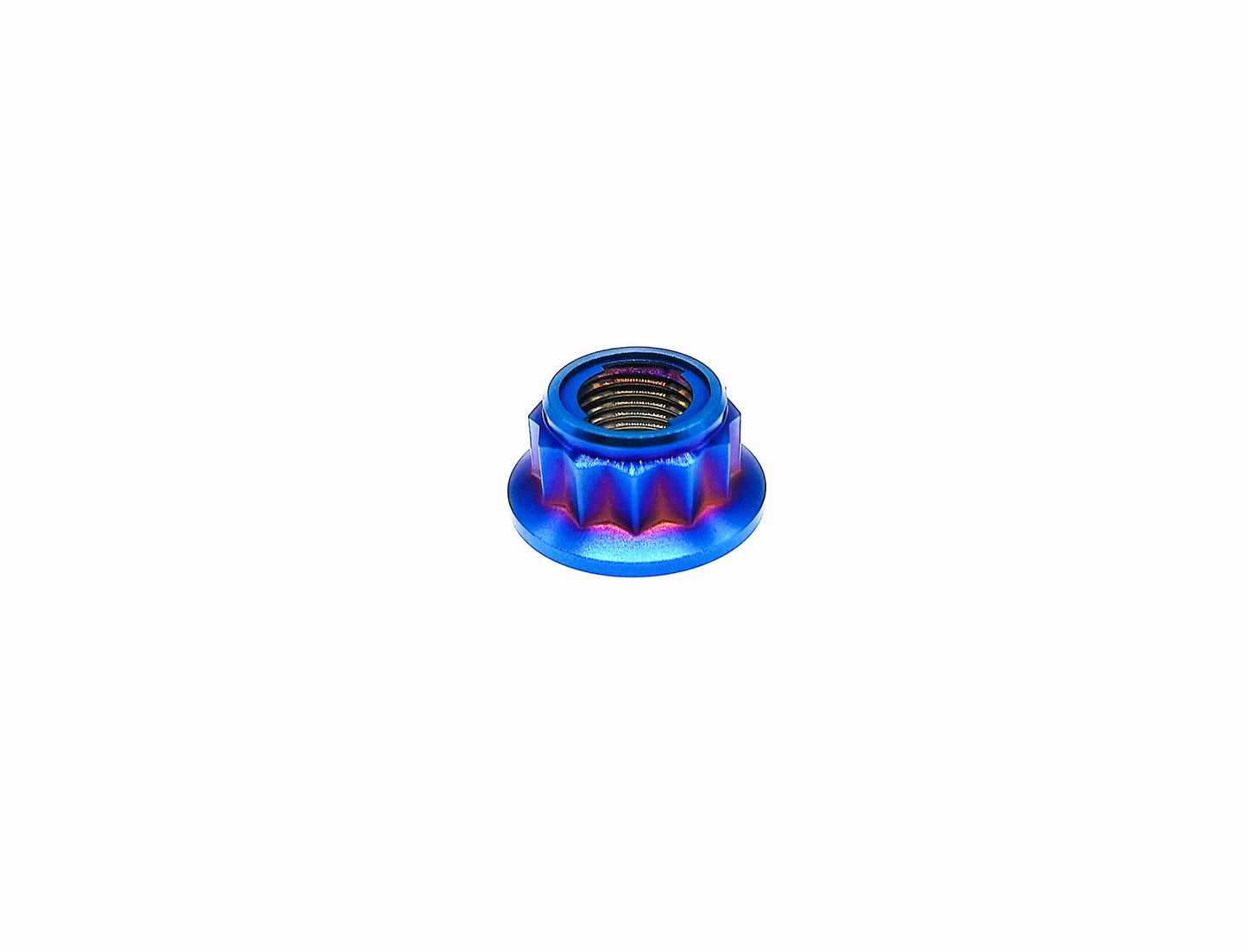 Titanium Nut M10 Bi-Hex/12point Flange Metal Lock nut  for Bike Motorcycle Car,disc brake,Braking system,Pitch 1/1.25/1.5mm,by Tianswer