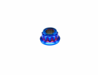 Titanium Nut M10 Bi-Hex/12point Flange Metal Lock nut  for Bike Motorcycle Car,disc brake,Braking system,Pitch 1/1.25/1.5mm,by Tianswer
