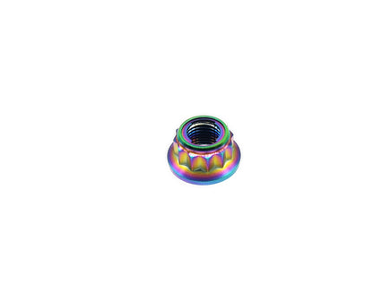 Titanium Nut M10 Bi-Hex/12point Flange Metal Lock nut  for Bike Motorcycle Car,disc brake,Braking system,Pitch 1/1.25/1.5mm,by Tianswer