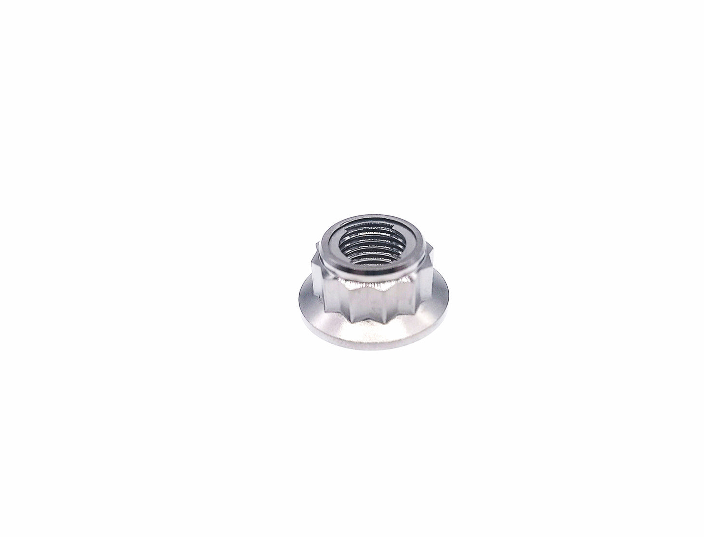 Titanium Nut M10 Bi-Hex/12point Flange Metal Lock nut  for Bike Motorcycle Car,disc brake,Braking system,Pitch 1/1.25/1.5mm,by Tianswer