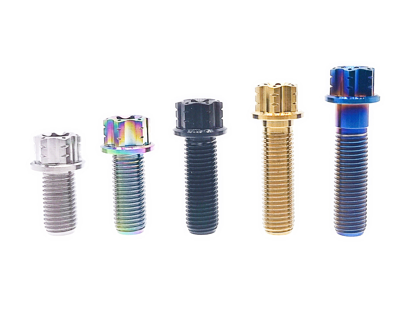 Titanium Bolt M10×20 25 30 35 40 45 50 55 60 65 70mm Flange Torx T50 Head Screw for Motorcycle,Center axle,Engine,Pitch 1.5mm,by Tianswer