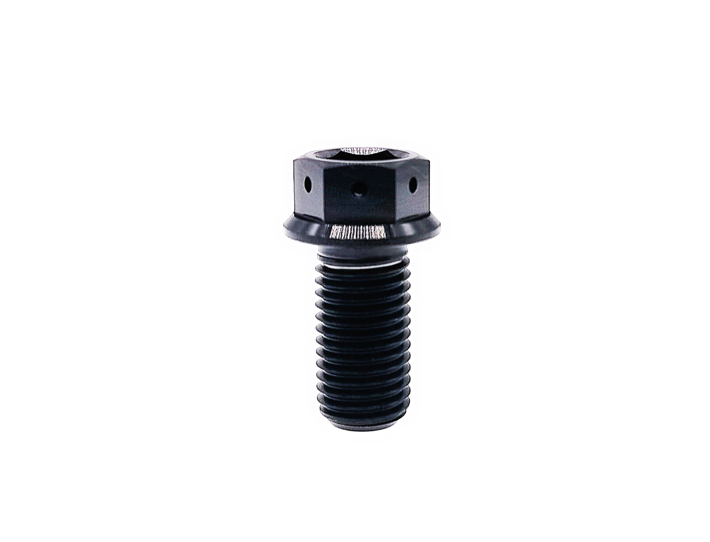 Titanium bolt M10x10 15 20 25 30 35 40 45 50 55 60 65 70 75 80 85 90mm Flange Hex Head bolt with Small Holes,Pitch 1.25mm,by Tianswer