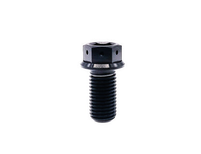Titanium bolt M10x10 15 20 25 30 35 40 45 50 55 60 65 70 75 80 85 90mm Flange Hex Head bolt with Small Holes,Pitch 1.25mm,by Tianswer