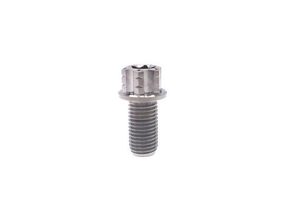 Natural titanium M10 flange Torx head bolt, 20mm, for motorcycle centre axle use