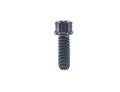 Black anodized titanium M10 flange Torx head bolt in 30mm length