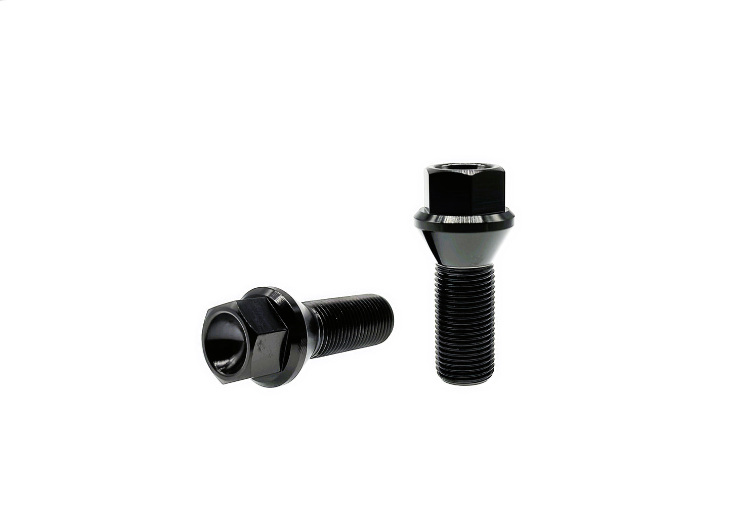 Titanium bolts M14×28 35 40 45 50mm Conical Seat Lug Bolts for BMW cars,Pitch 1.5mm,by Tianswer
