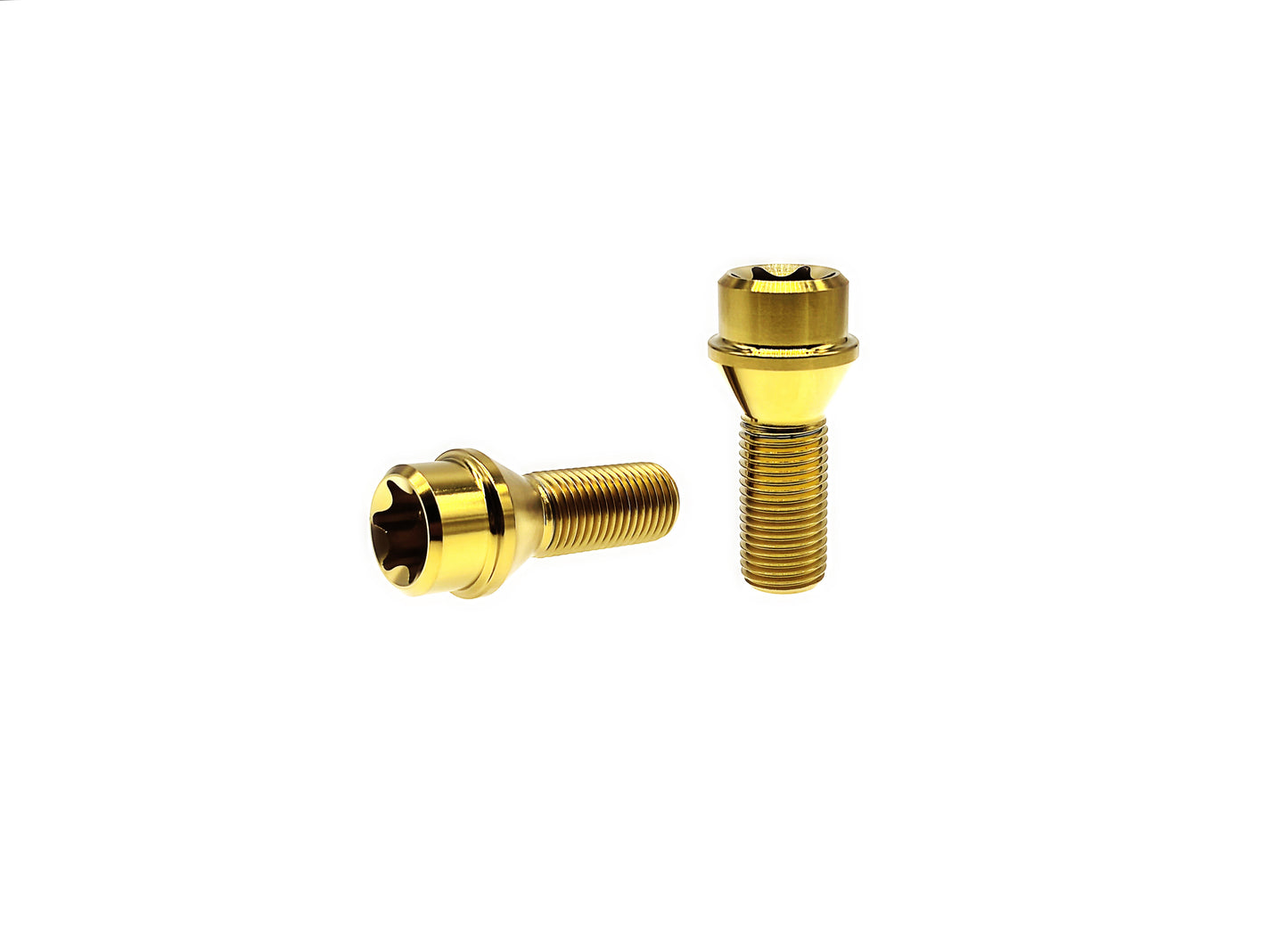 Titanium bolts M12×28 30 32 38 43mm Conical Seat Torx Head Lug Bolts for BMW and other German cars,Pitch 1.25/1.5mm,by Tianswer