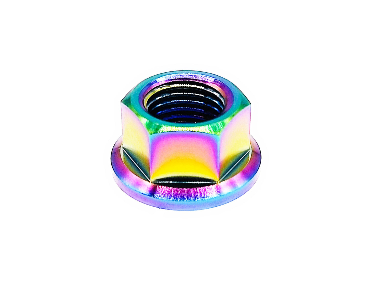 Titanium Nut M10 M12 Flange Hex Nut for Bike Motorcycle Car,Pitch 1/1.25/1.5/1.75mm,by Tianswer