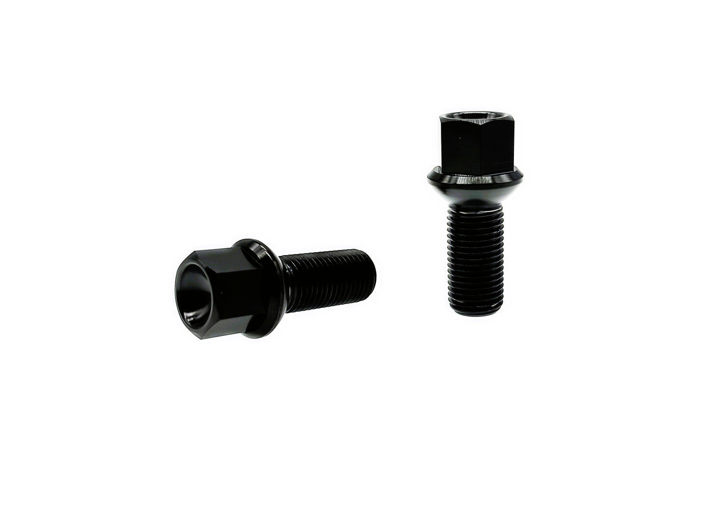 Titanium bolts M14×28 35 38 40 45 50mm Ball seat Lug Bolts for Audi Volkswagen cars,Pitch 1.5mm,by Tianswer
