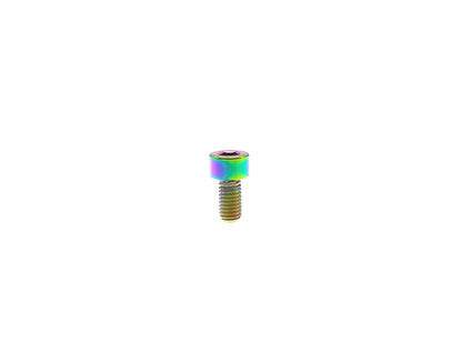 Rainbow anodized titanium M5 DIN912 socket cap screw with 4mm hex socket drive