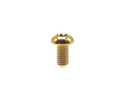 Titanium Bolt M5x10 12 15mm T25 Button Torx Head Screw for Bicycle Disc Brake,Pitch 0.8mm, by Tianswe