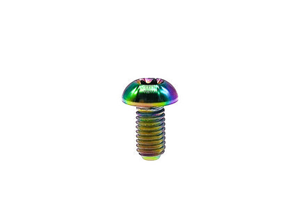 Titanium Bolt M5x10 12 15mm T25 Button Torx Head Screw for Bicycle Disc Brake,Pitch 0.8mm, by Tianswe