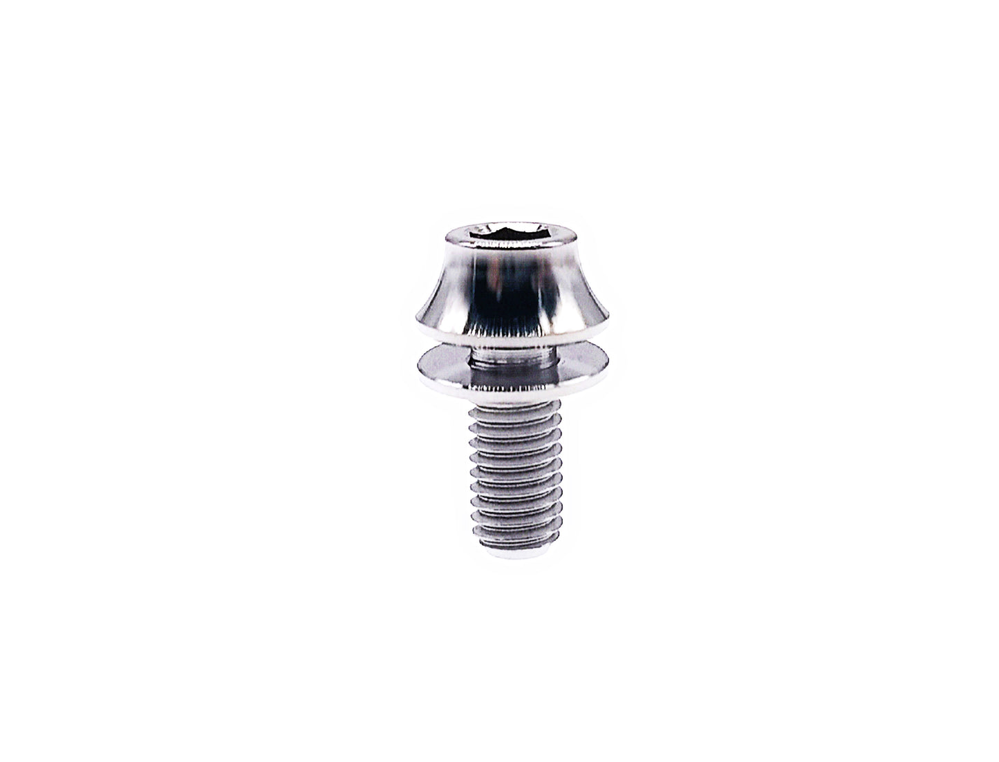 Titanium Bolt M5x12 15mm Hex Socket Head screw for bicycle bottle holder,Pitch 0.8mm, by Tianswer