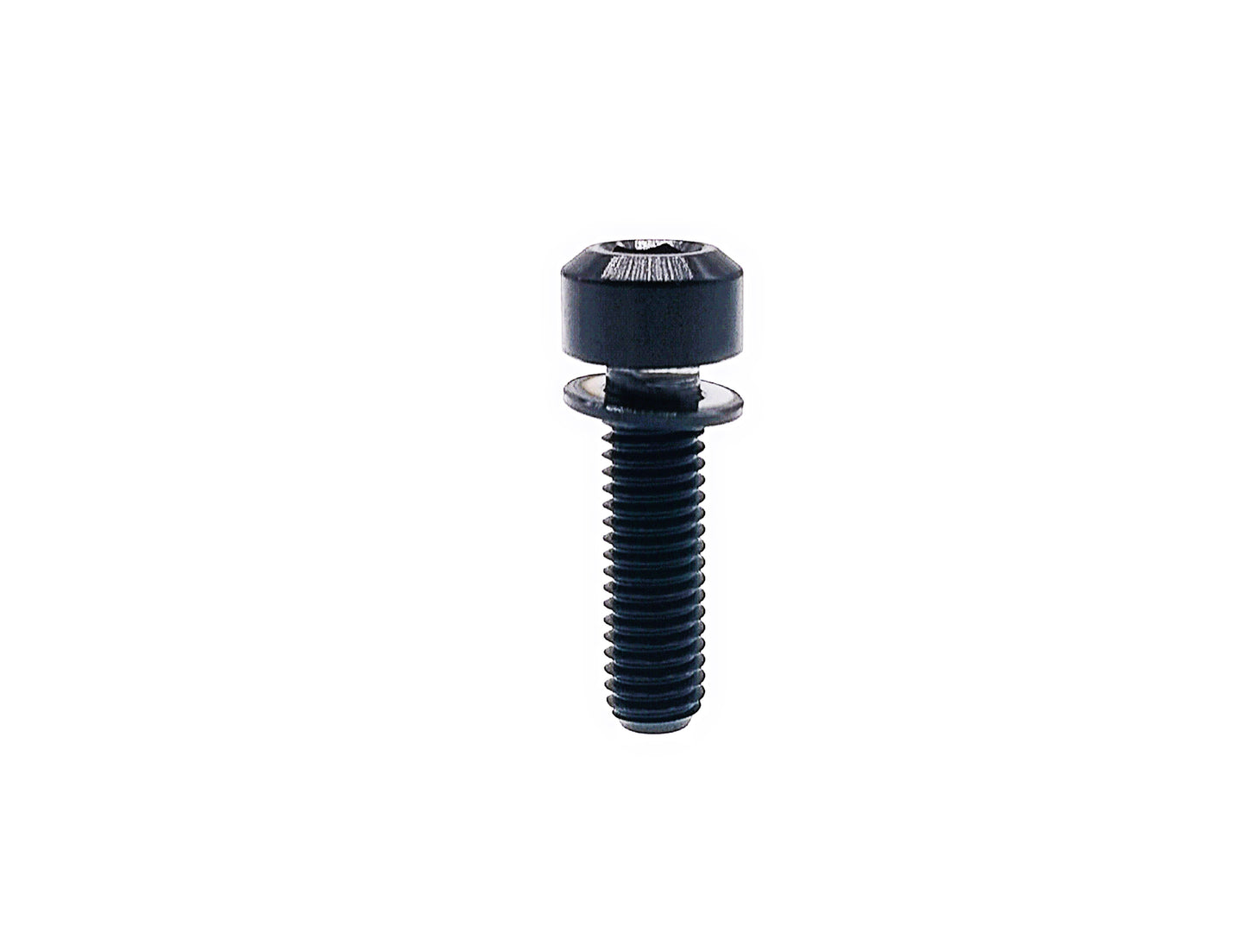 Titanium Bolt M5x16 18 20mm Chamfered column Hex Socket Head with Anti-fall off Ti Washer Screw for Bike, Pitch 0.8mm ,by Tianswer