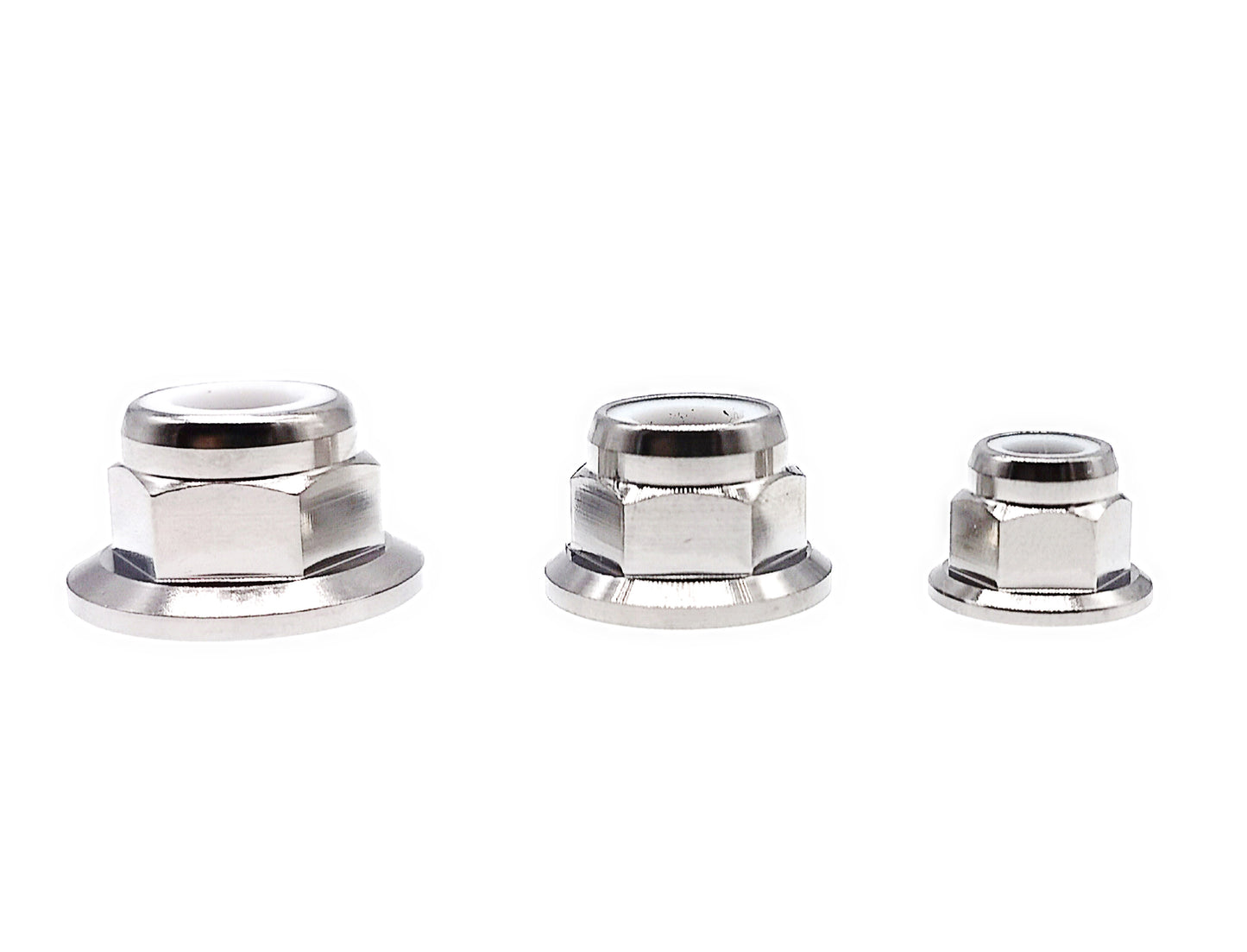 Titanium Nut M6 M8 M10 M12 Flange Nylon Insert Hex Lock Nuts ,Pitch 1/1.25/1.5mm,by Tianswer