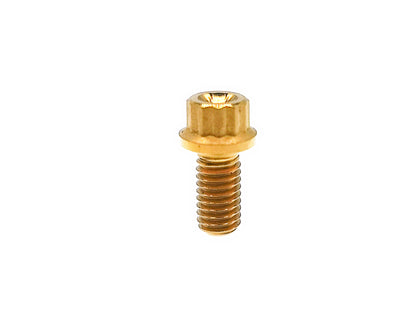 Titanium Bolt M6x10 15 20 25 30 35 40 45 50mm  Bi-Hex/12point Flange Bolts  for Engine,fastening screws,Pitch 1mm,by Tianswer