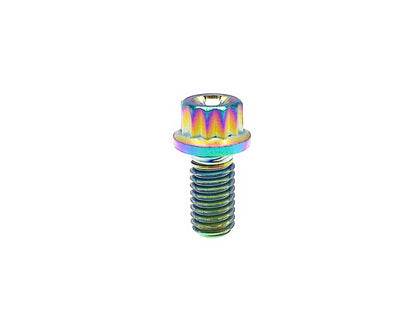 Titanium Bolt M6x10 15 20 25 30 35 40 45 50mm  Bi-Hex/12point Flange Bolts  for Engine,fastening screws,Pitch 1mm,by Tianswer