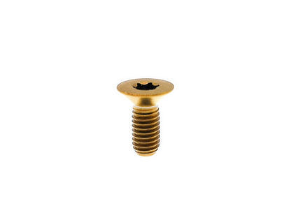 Titanium Bolt M6x10 15 20 25 30mm Full Thread Flat Countersunk Torx T30 Head Screw for Bike ,Steering wheel,Pitch 1mm , by Tianswer