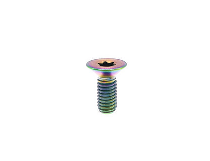 Titanium Bolt M6x10 15 20 25 30mm Full Thread Flat Countersunk Torx T30 Head Screw for Bike ,Steering wheel,Pitch 1mm , by Tianswer