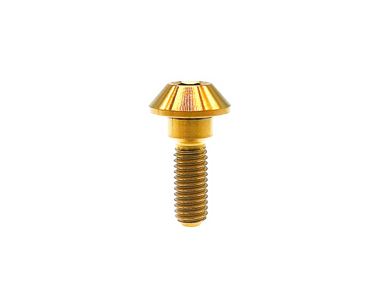 Titanium Bolt M6x20 25 30mm Tapered ball Hex Socket Head Screw for Suzuki GSXR Yamaha Motorcycle Brake Disc ,Pitch 1mm,by Tianswer