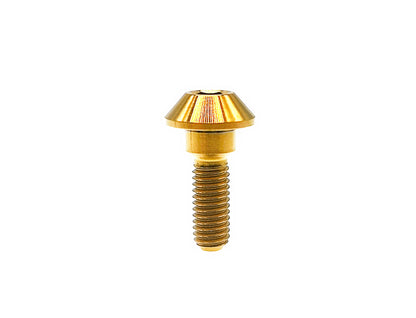 Titanium Bolt M6x20 25 30mm Tapered ball Hex Socket Head Screw for Suzuki GSXR Yamaha Motorcycle Brake Disc ,Pitch 1mm,by Tianswer