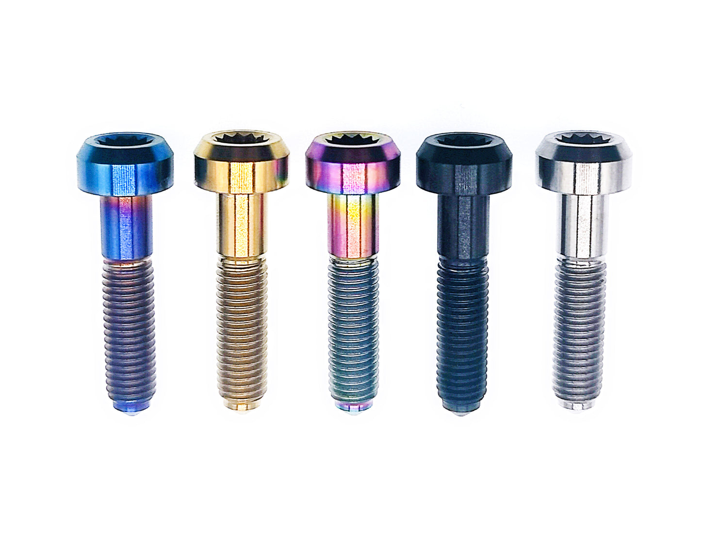 Titanium Bolt M7×1×24.5 32mm Inner 12point Flange Bolts  for Car Wheel hub screws,BBS specific,Pitch 1mm, by Tianswer