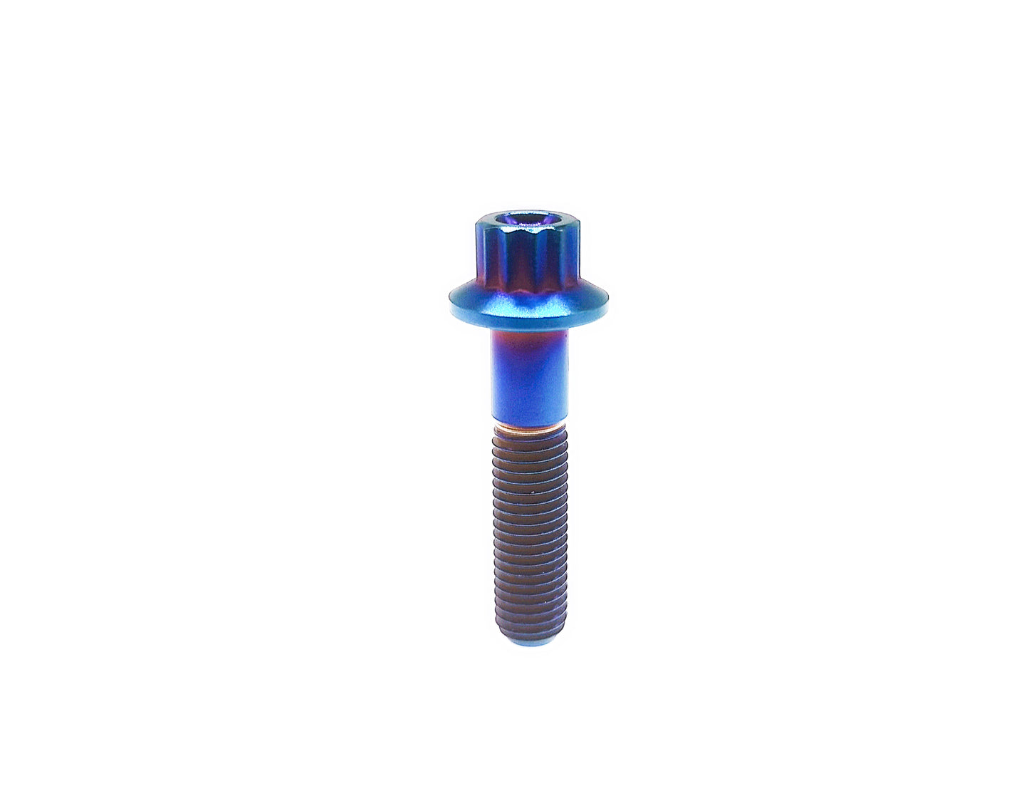 Titanium Bolt M7×32mm Bi-Hex/12point Flange Bolts for Car Wheel hub screws,BBS specific,Pitch 1mm, by Tianswer