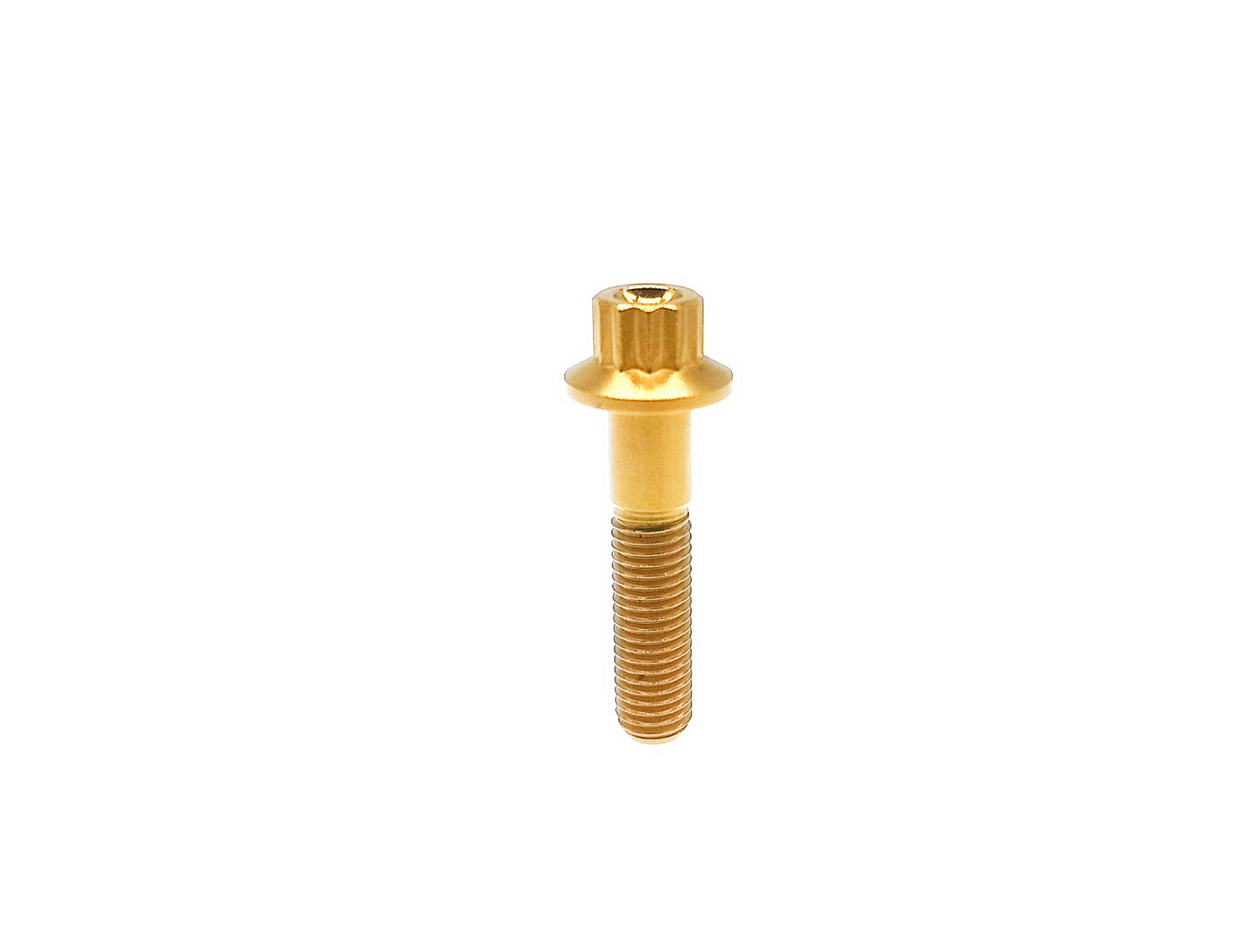 Titanium Bolt M7×32mm Bi-Hex/12point Flange Bolts for Car Wheel hub screws,BBS specific,Pitch 1mm, by Tianswer