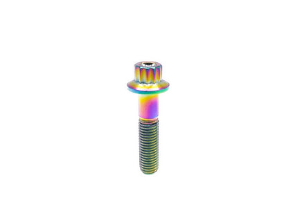 Titanium Bolt M7×32mm Bi-Hex/12point Flange Bolts for Car Wheel hub screws,BBS specific,Pitch 1mm, by Tianswer