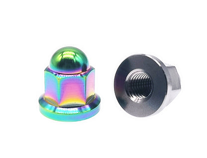 Titanium Nut M6 M8 M10 Dome Nut for Bike Motorcycle Car ,Pitch 1/1.25mm, by Tianswer