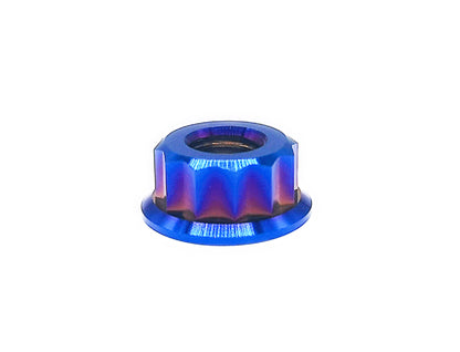 Titanium Nut M5 M6 M8 M10 M12  Bi-Hex/12point Flange Nut for Bike Motorcycle Car ,Pitch 0.8/1/1.25/1.5mm, by Tianswer