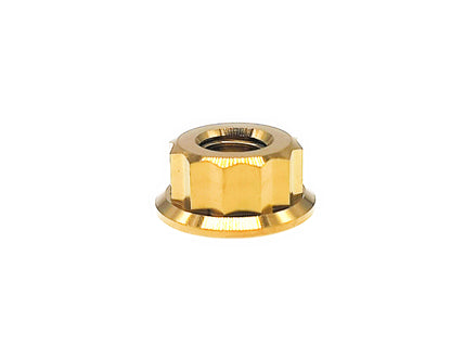 Titanium Nut M5 M6 M8 M10 M12  Bi-Hex/12point Flange Nut for Bike Motorcycle Car ,Pitch 0.8/1/1.25/1.5mm, by Tianswer