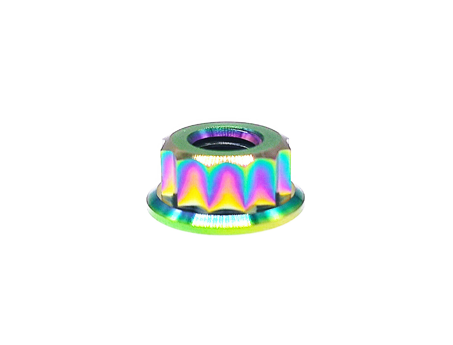 Titanium Nut M5 M6 M8 M10 M12  Bi-Hex/12point Flange Nut for Bike Motorcycle Car ,Pitch 0.8/1/1.25/1.5mm, by Tianswer