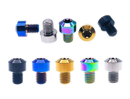 Titanium Bolt M8x10 15 20 25 30 35 40 45 50 55 60 65 70 75 80 85 90mm Chamfered column Torx head Screw for Motorcycle, Pitch 1mm,  by Tianswer