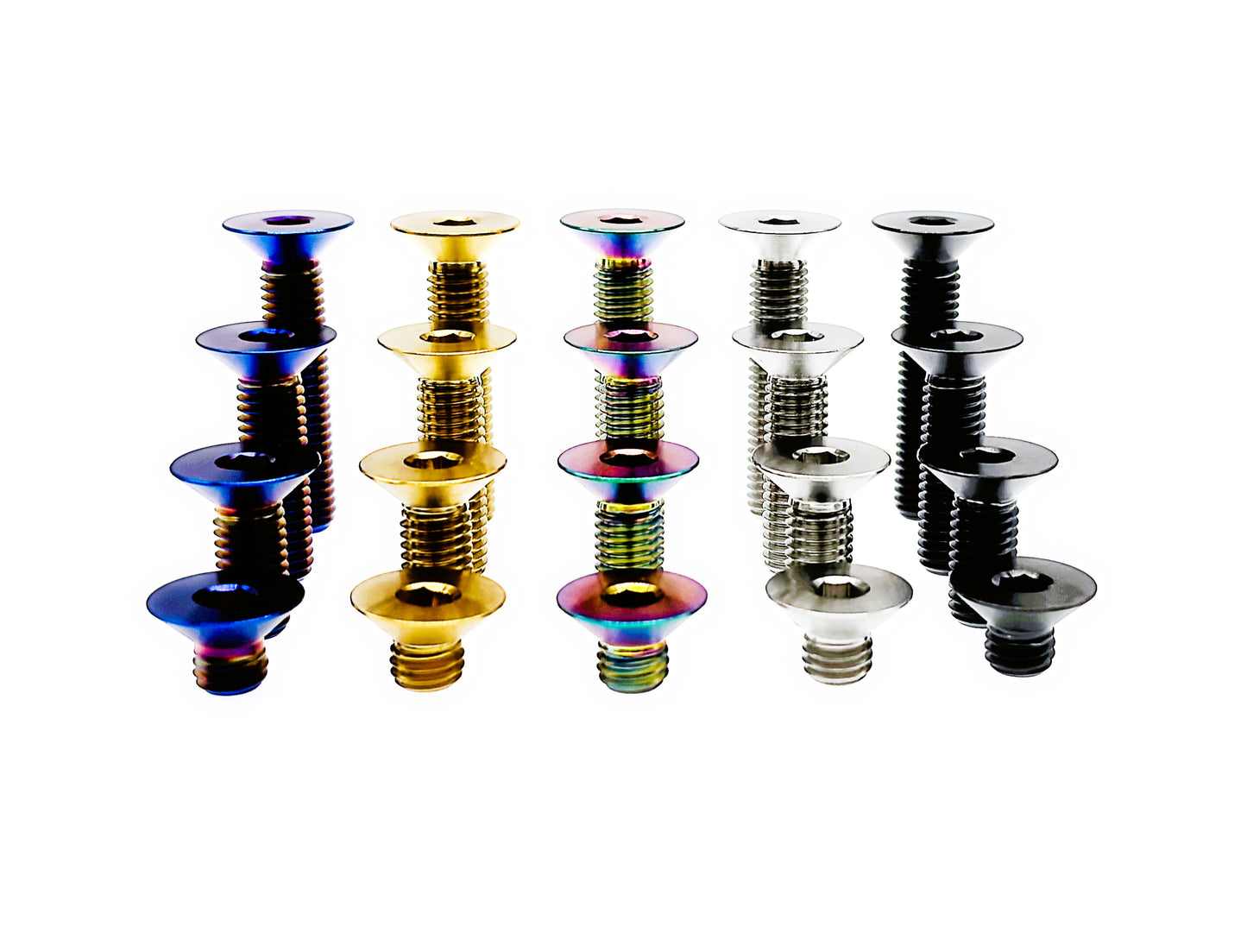 Titanium Bolt M8x10 15 20 25 30 35 40 45 50 55 60 65 70 75 80 85 90mm DIN7991 Full Thread Flat Countersunk Hex Socket Head Screw for Bike Motorcycle,Pitch 1.25mm , by Tianswer