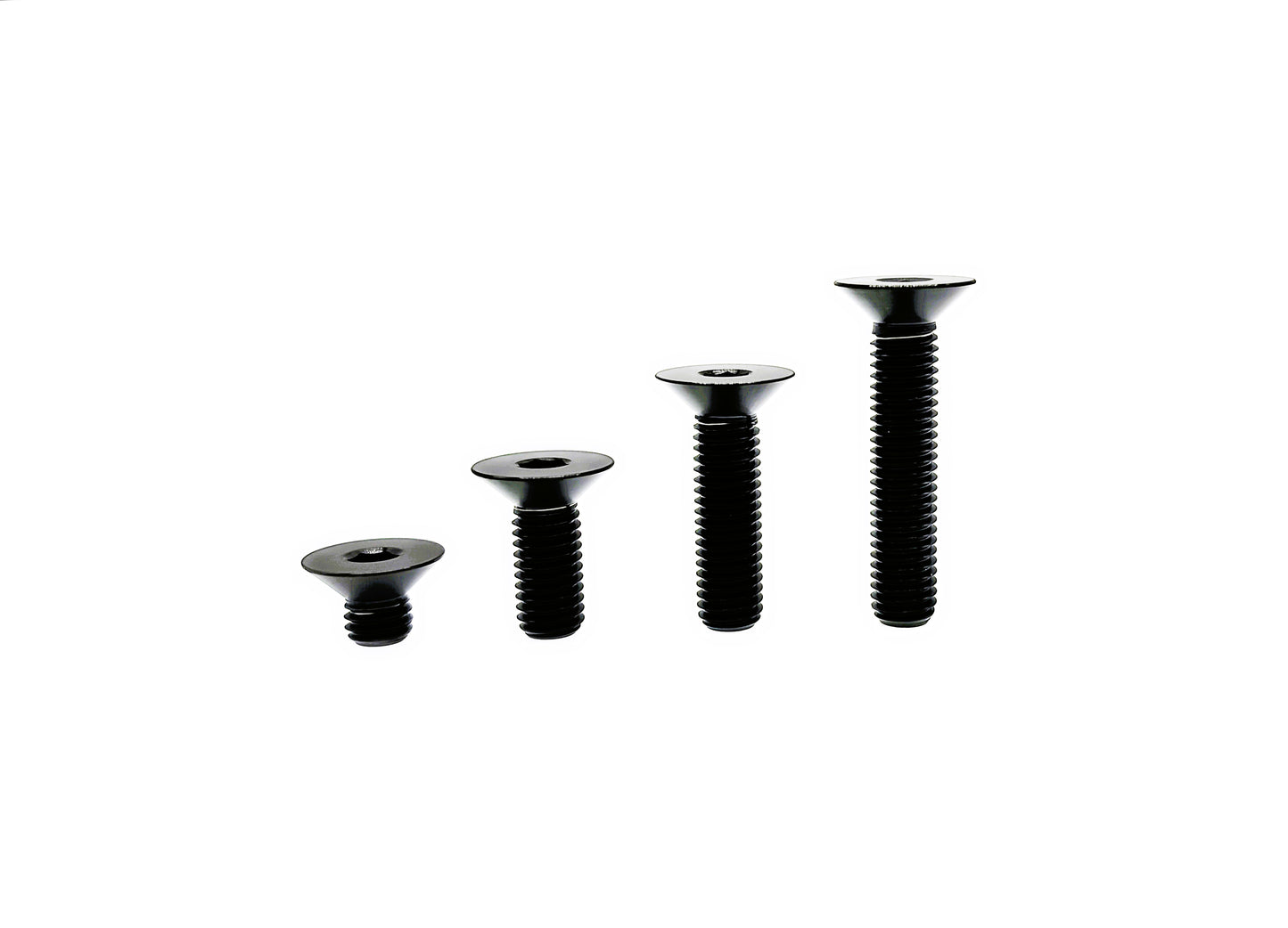 Titanium Bolt M5x10 15 20 25 30mm DIN7991 Full Thread Flat Countersunk Hex Socket Head Screw for Bike ,Pitch 0.8mm , by Tianswer