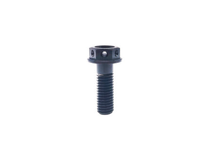 Titanium Bolt M8x10 15 20 25 30 35 40 45 50 55 60 65 70mm Drilled Hex Head Flange Bolts for car hub Motorcycle,Pitch 1.25mm,by Tianswer