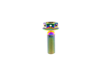 Titanium Bolt M8x10 15 20 25 30 35 40 45 50 55 60 65 70mm Drilled Hex Head Flange Bolts for car hub Motorcycle,Pitch 1.25mm,by Tianswer
