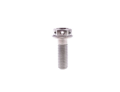 Titanium Bolt M8x10 15 20 25 30 35 40 45 50 55 60 65 70mm Drilled Hex Head Flange Bolts for car hub Motorcycle,Pitch 1.25mm,by Tianswer