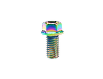 Titanium Bolt M8x10 15 20 25 30 35 40 45 50 55 60 65 70 75 80 85 90mm Small Flange Hex Head Screw for Motorcycle Brake ,Pitch 1.25mm , by Tianswer