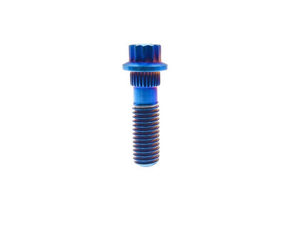 Titanium Bolt M8×28 30 32mm Bi-Hex/12point Flange Bolts  for Car Wheel hub,fastening screws,BBS specific,Pitch 1/1.25mm,by Tianswer