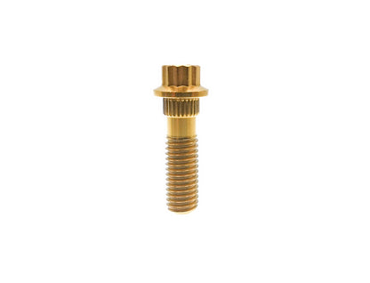 Titanium Bolt M8×28 30 32mm Bi-Hex/12point Flange Bolts  for Car Wheel hub,fastening screws,BBS specific,Pitch 1/1.25mm,by Tianswer