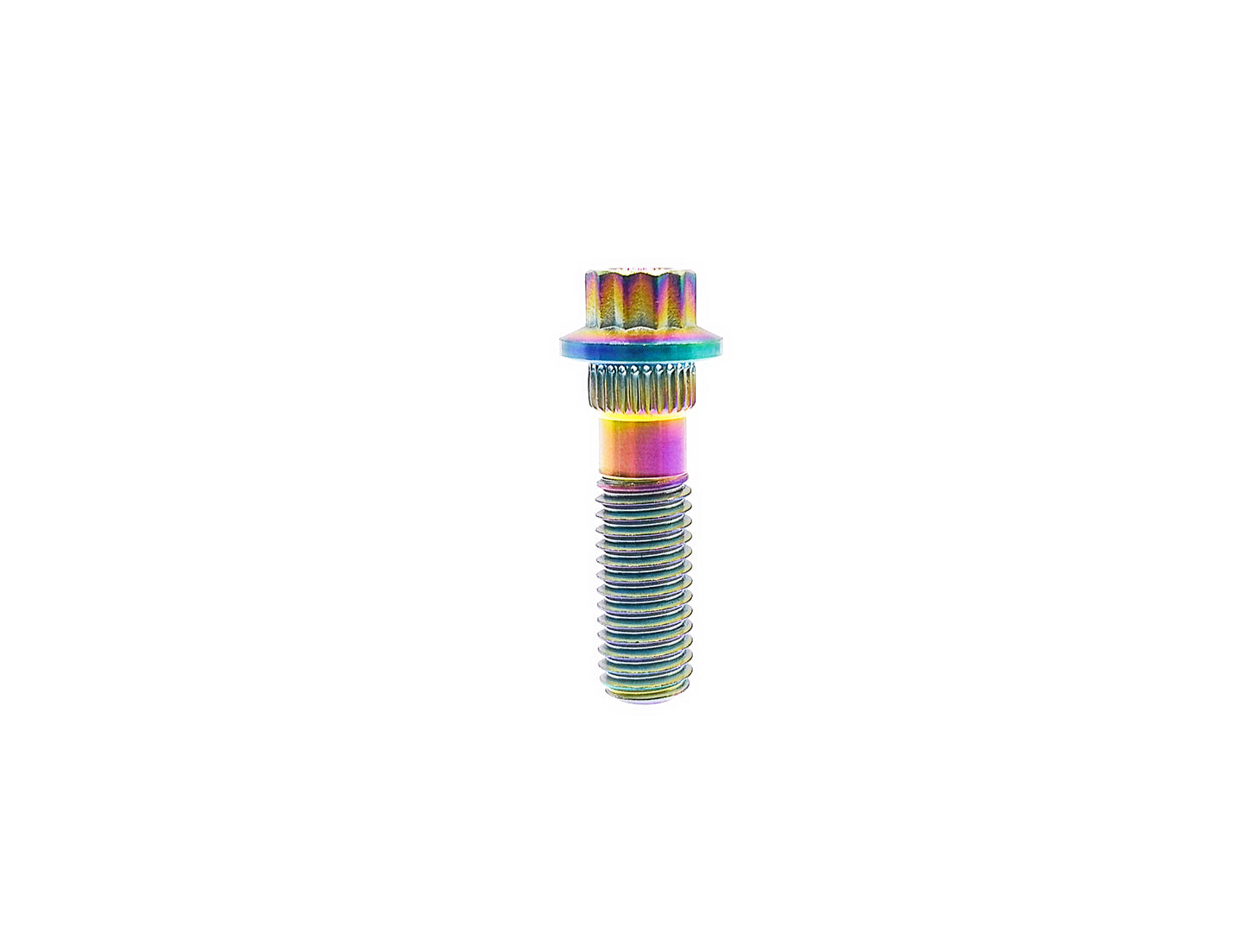 Titanium Bolt M8×28 30 32mm Bi-Hex/12point Flange Bolts  for Car Wheel hub,fastening screws,BBS specific,Pitch 1/1.25mm,by Tianswer