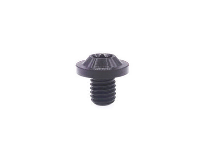 Black anodized titanium M8 flying saucer Torx head bolt for bike disc brake