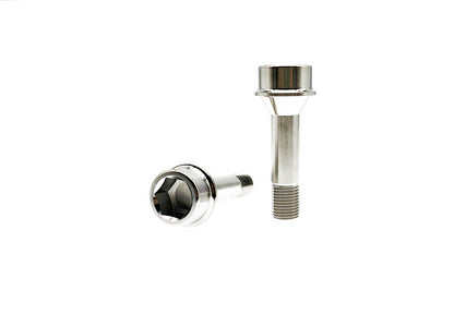 Natural titanium M14x52mm socket head lug bolt in Grade 5 Ti-6Al-4V
