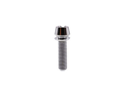 Natural titanium M6 tapered head hex socket cap screw with anti-fall off washer