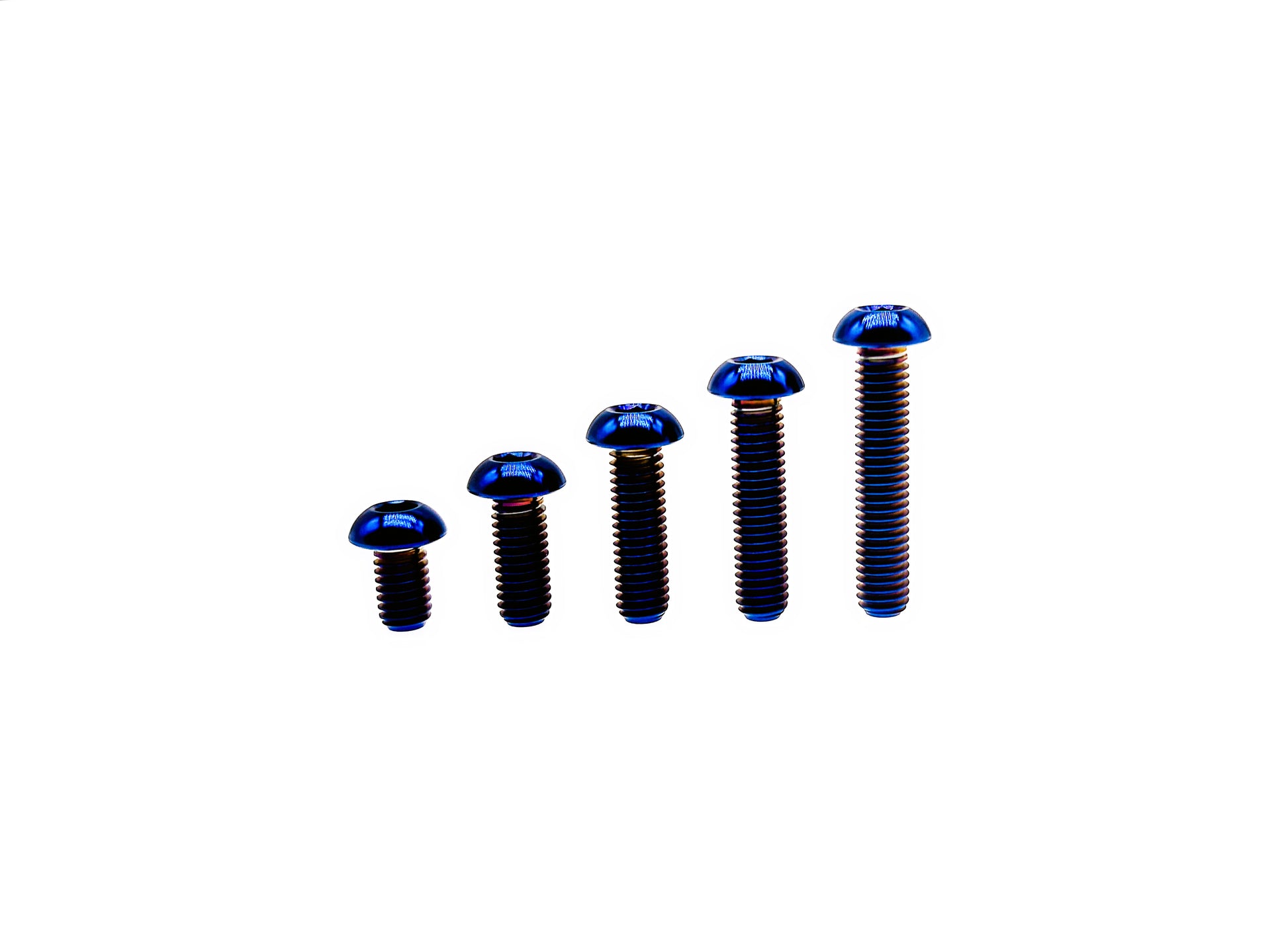 Burn Blue M8 ISO7380 button head bolt
